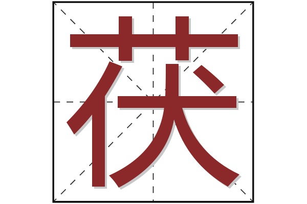 茯字