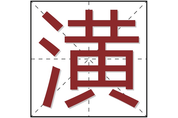 潢字